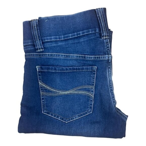 Riders by Lee Indigo Women's Waist Smoother Straight Leg Jean - Size 12 Petite - Picture 2 of 10